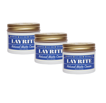 Layrite Natural Matte Cream 120g  - 3 Pack