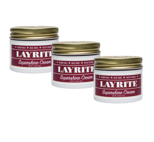 Layrite Supershine Cream 120g - 3 Pack