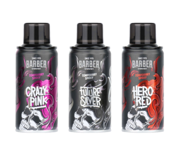 MARMARA BARBER Tijdelijke Kleur Spray PINK-SILVER-RED  150ml   - SET