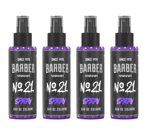 MARMARA BARBER GRAFFITI Series Spray Cologne 150ml No. 21 - 4 STUKS