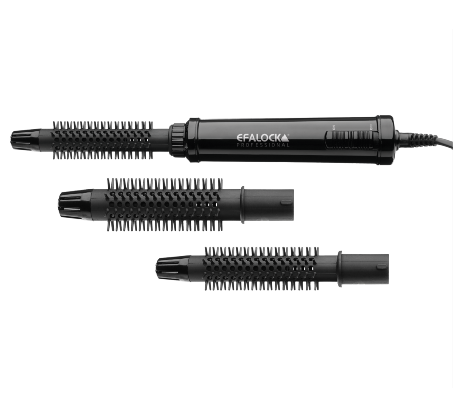 3STYLE hot air brush krulborstel - 3 STUKS