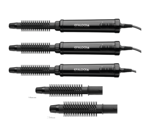 Efalock 3STYLE hot air brush krulborstel - 3 STUKS