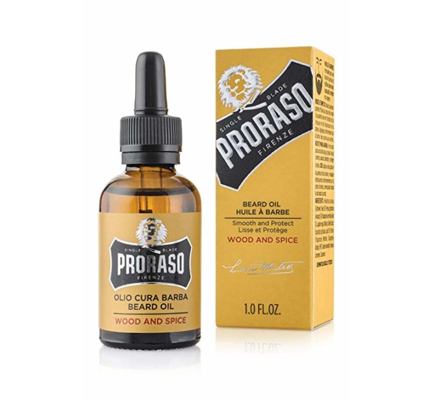 Beard Oil Wood and Spice - 3 STUKS