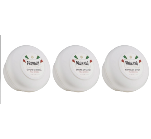 Proraso Shaving Soap Bowl Anti-Irritatie 150ml - 3 STUKS