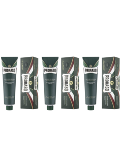 Proraso Tube Shaving Cream Green Refreshing 150ml - 3 STUKS