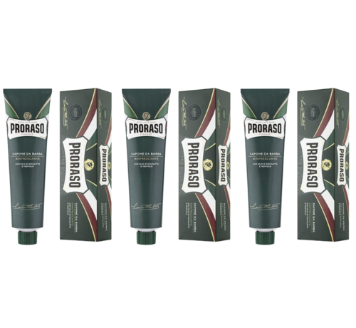 Proraso Tube Shaving Cream Green Refreshing 150ml - 3 STUKS
