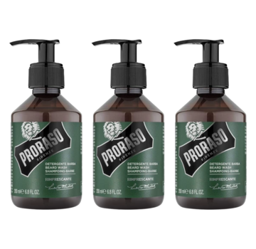 Proraso Beard Wash Refreshing 200ml - 3 STUKS