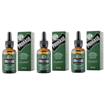 Proraso Beard Oil Refreshing - 3 STUKS