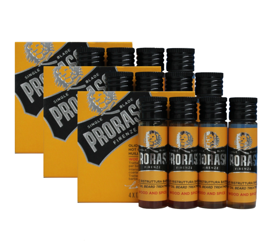 Hot Oil Beard Treatment 4x17ml - 3 STUKS