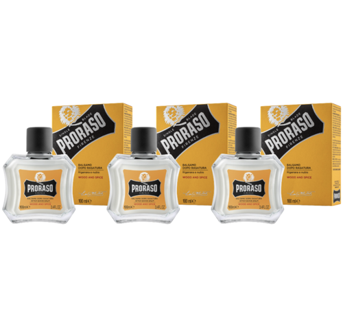 Proraso After Shave Balm Wood and Spice 100ml - 3 STUKS