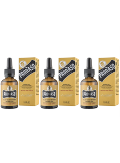 Proraso Beard Oil Wood and Spice - 3 STUKS