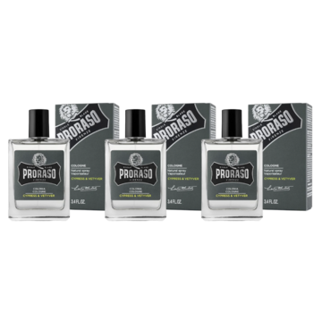 Proraso Cypress and Vetiver Cologne 100ml - 3 STUKS