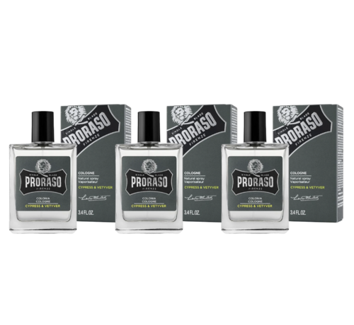 Proraso Cypress and Vetiver Cologne 100ml - 3 STUKS