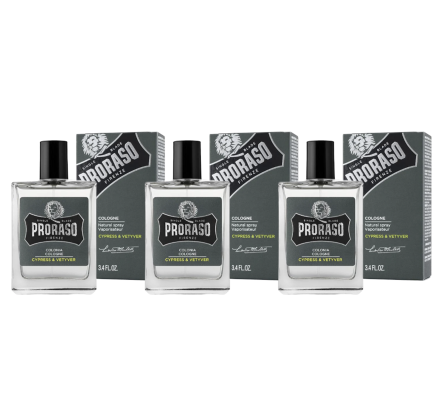 Cypress and Vetiver Cologne 100ml - 3 STUKS