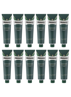 Proraso Tube Shaving Cream Green Refreshing 150ml - 12 STUKS