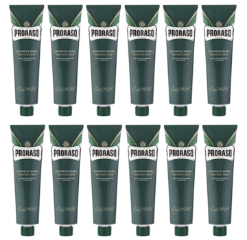 Proraso Tube Shaving Cream Green Refreshing 150ml - 12 STUKS