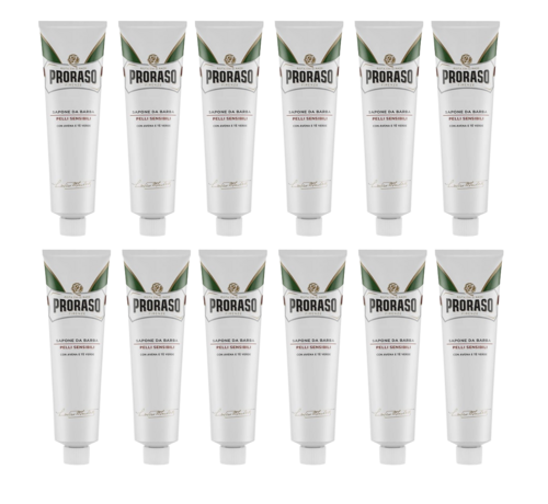 Proraso Tube Shaving Cream Anti-Irritatie 150ml - 12 STUKS