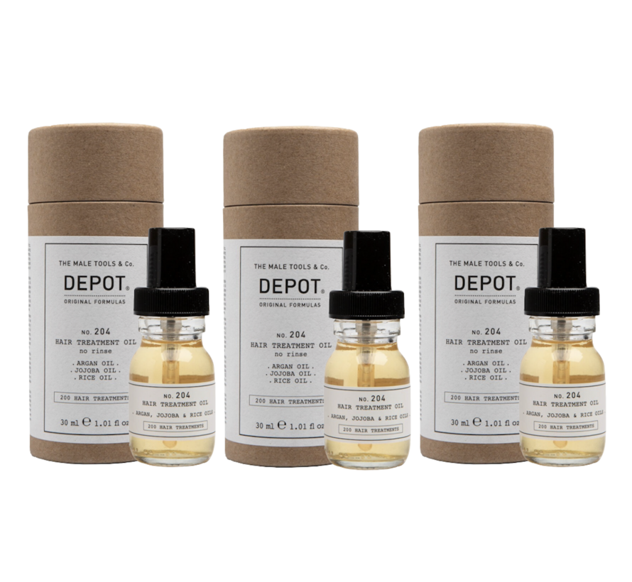 No. 204 Hair Treatment Oil 30ml - 3 STUKS