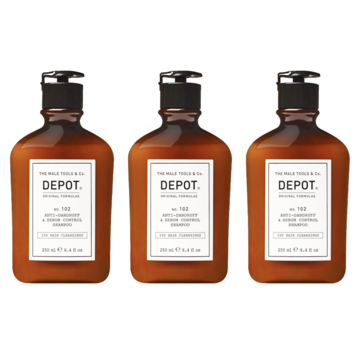 DEPOT No. 102 Anti-Dandruff & Sebum Control Shampoo 250ml - 3 STUKS