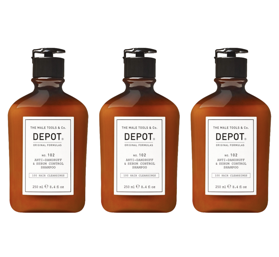 No. 102 Anti-Dandruff & Sebum Control Shampoo 250ml - 3 STUKS