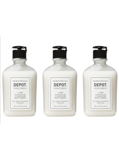 DEPOT No. 501 - Moisturizing & Clarifying Beard Shampoo 250ml - 3 STUKS
