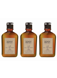 DEPOT N0.606 Sport Hair & Body Shampoo 250ml - 3 STUKS