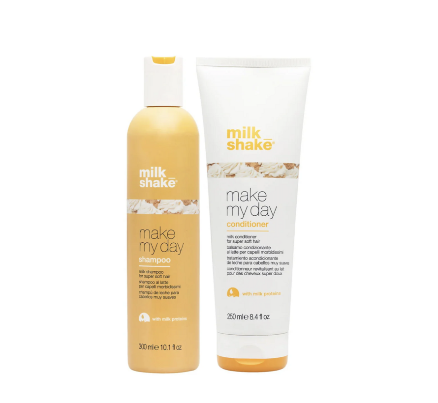 Make My Day Shampoo 300ml + Make My Day Conditioner 250ml.