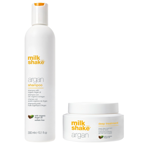 Milkshake Argan Shampoo 300ml + Argan Treatment 200ml