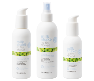 Milkshake No Frizz Allowed Amazing Anti-humidity Spray 200ml + Serum 100ml +Light Milk 150ml