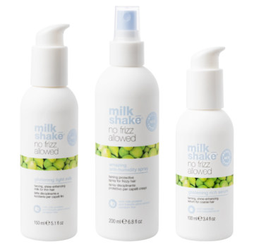 Milkshake No Frizz Allowed Amazing Anti-humidity Spray 200ml + Serum 100ml +Light Milk 150ml