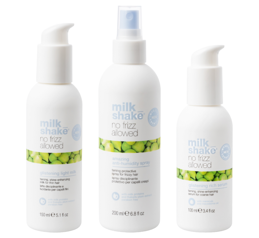 No Frizz Allowed Amazing Anti-humidity Spray 200ml + Serum 100ml +Light Milk 150ml