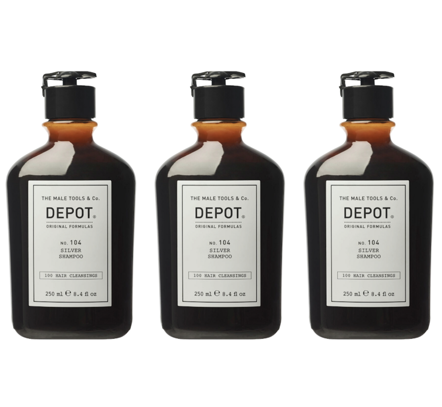 N0.104 Silver Shampoo 250ml - 3 STUKS