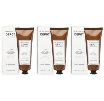 DEPOT No. 207 - White Clay Sebum Control Treatment 125ml - 3 STUKS