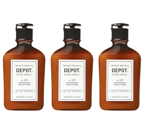 DEPOT N0.201 Refreshing Conditioner 250ml - 3 STUKS