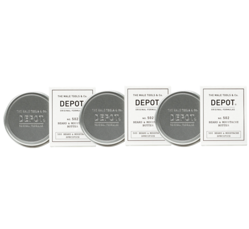 DEPOT No. 502 - Beard & Moustache Butter 30ml - 3 STUKS