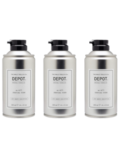 DEPOT N0.411 Shaving Foam 300ml - 3 STUKS