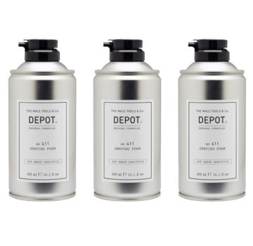 DEPOT N0.411 Shaving Foam 300ml - 3 STUKS