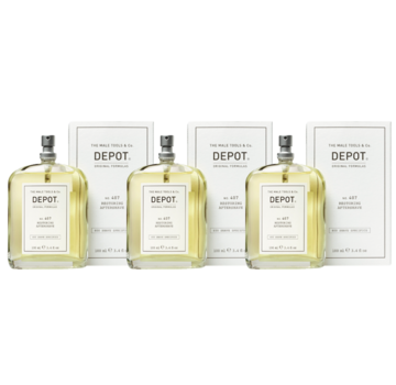 DEPOT No.407 restoring aftershave 100ml - 3 STUKS