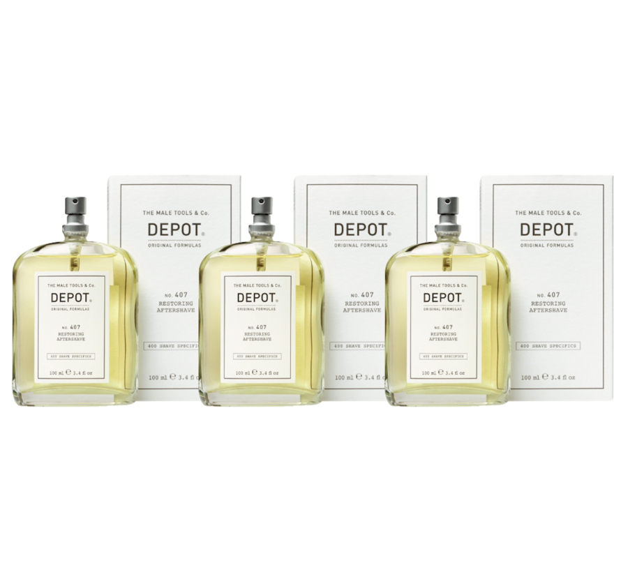No.407 restoring aftershave 100ml - 3 STUKS