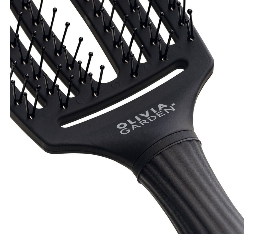 Finger Brush Double Bristles Black Medium