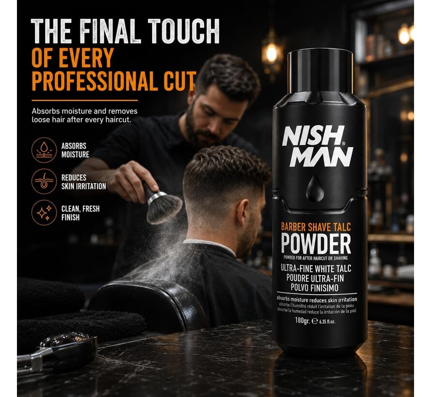 Barber Shave Talc Powder 180g