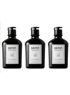 DEPOT N0.110 Black shampoo Shampoo 250ml - 3 STUKS