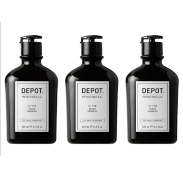 DEPOT N0.110 Black shampoo Shampoo 250ml - 3 STUKS