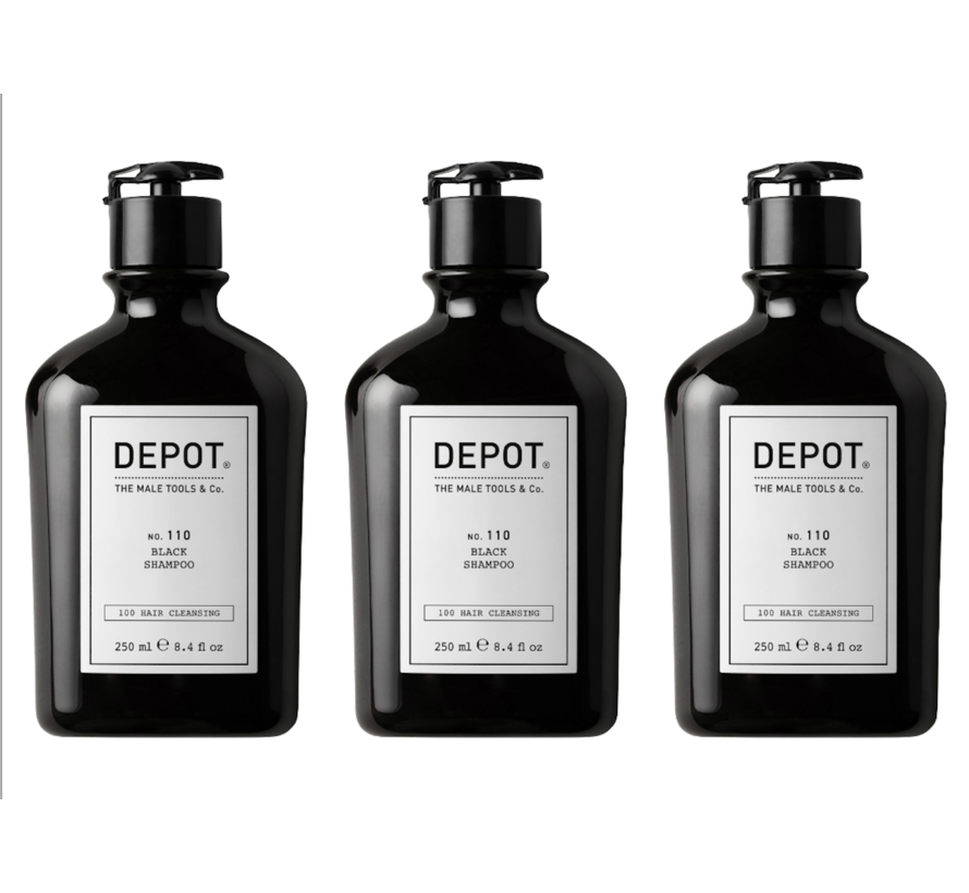 N0.110 Black shampoo Shampoo 250ml - 3 STUKS