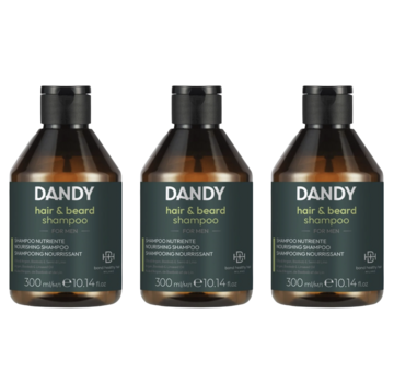 DANDY HAIR & BEARD SHAMPOO 300ml - 3 STUKS