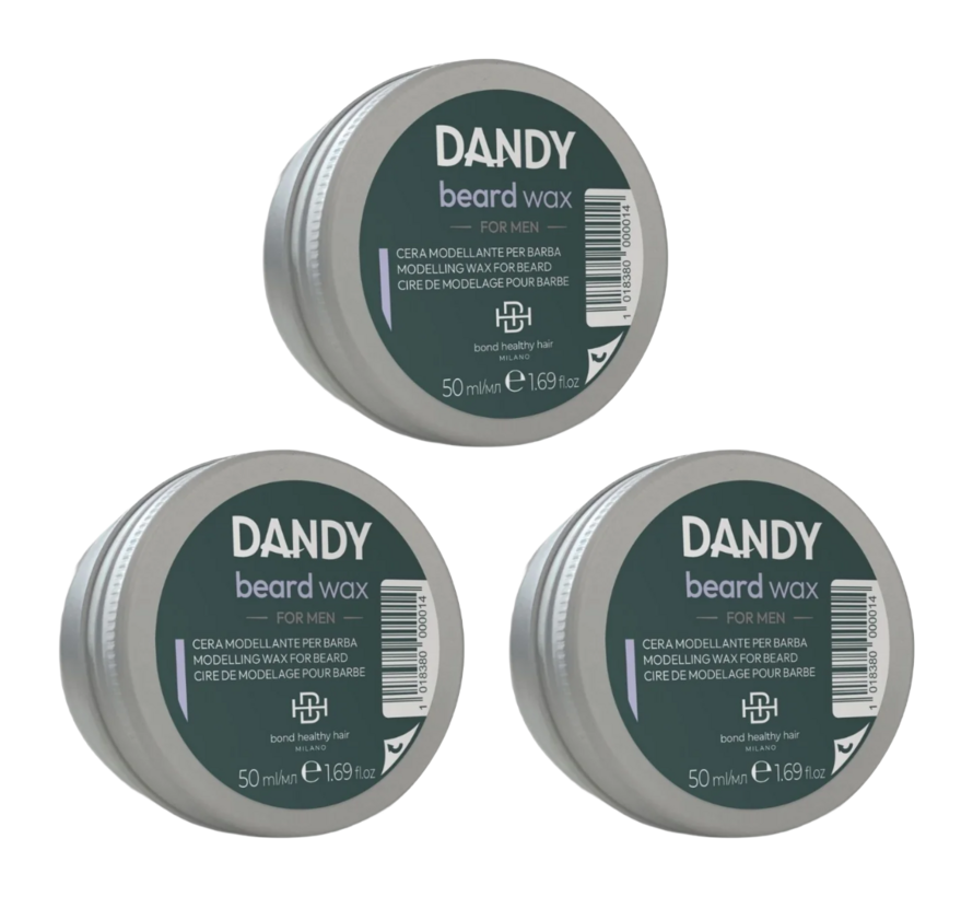 BEARD WAX 50ml - 3 STUKS