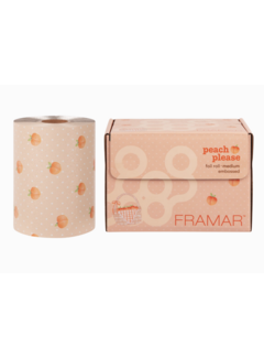 Framar Embossed Foil Roll Peach Please 97,5 meter