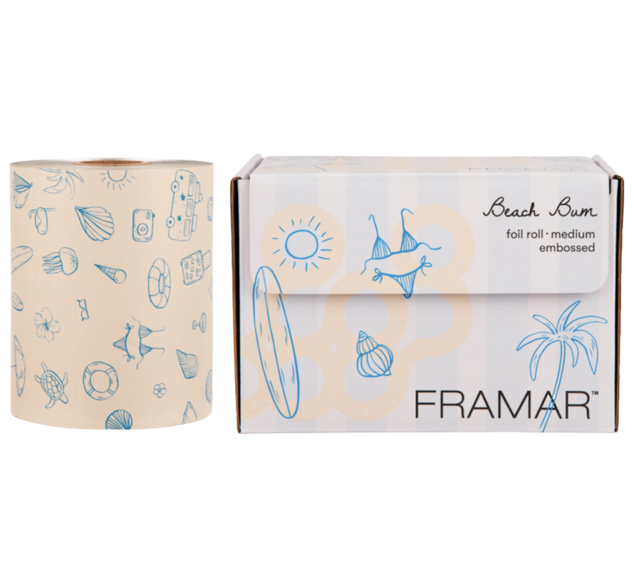 Beach Bum Embossed Foil Roll 97,5 meter