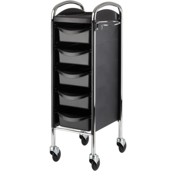 Efalock Werkwagen Piccolo 6002 Zwart / Chrome