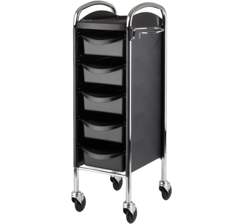 Efalock Werkwagen Piccolo 6002 Zwart / Chrome